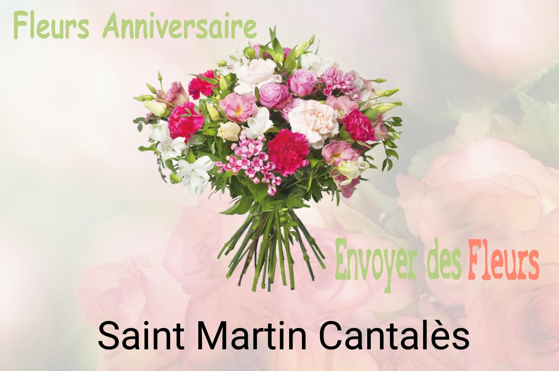 Bouquet de fleurs d’anniversaire livré à Saint-Martin-Cantalès