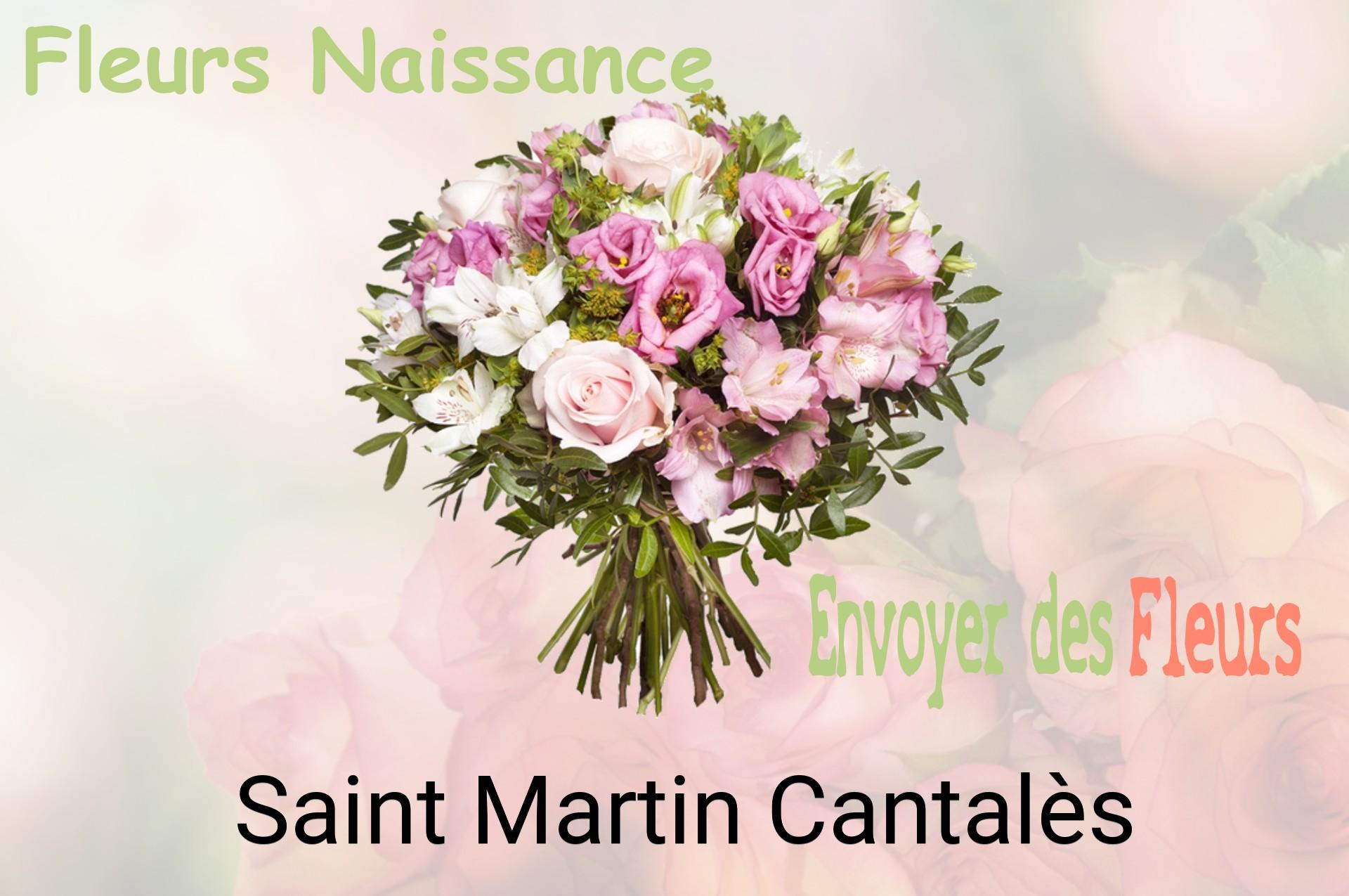 Bouquet de fleurs de naissance livré à Saint-Martin-Cantalès